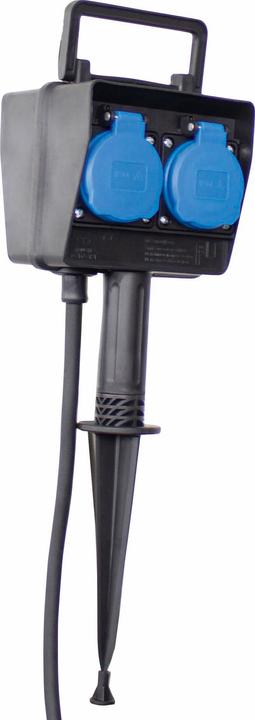 As - Schwabe 4fach Erdspieß (4 x, CEE 7/3, 2 m)
