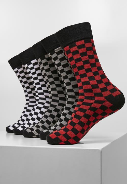 Actual product image Urban Classics Check Socks 5-Pack (5-pack, 39 - 42)