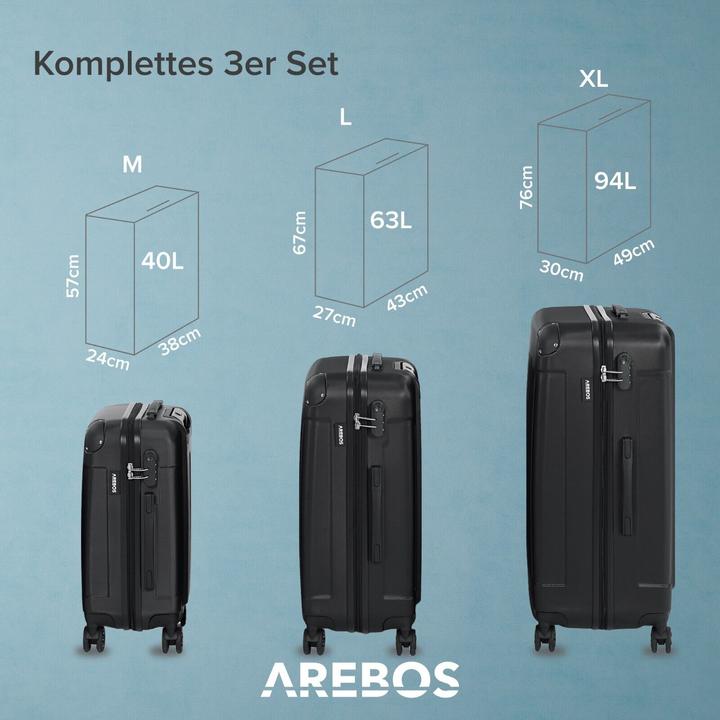 Actual product image Arebos Suitcase (94 l)