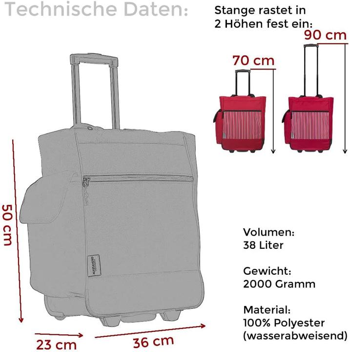 Produktbild Alessandro Einkaufstrolley 12895 Black Uni