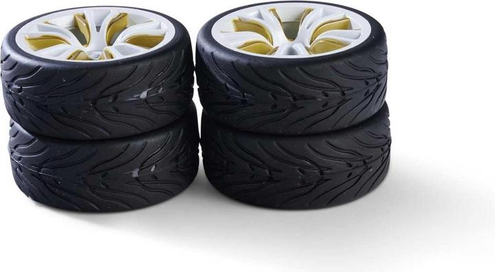 Actual product image Carson 1:10 Wheel set M-Design (4) white/gold
