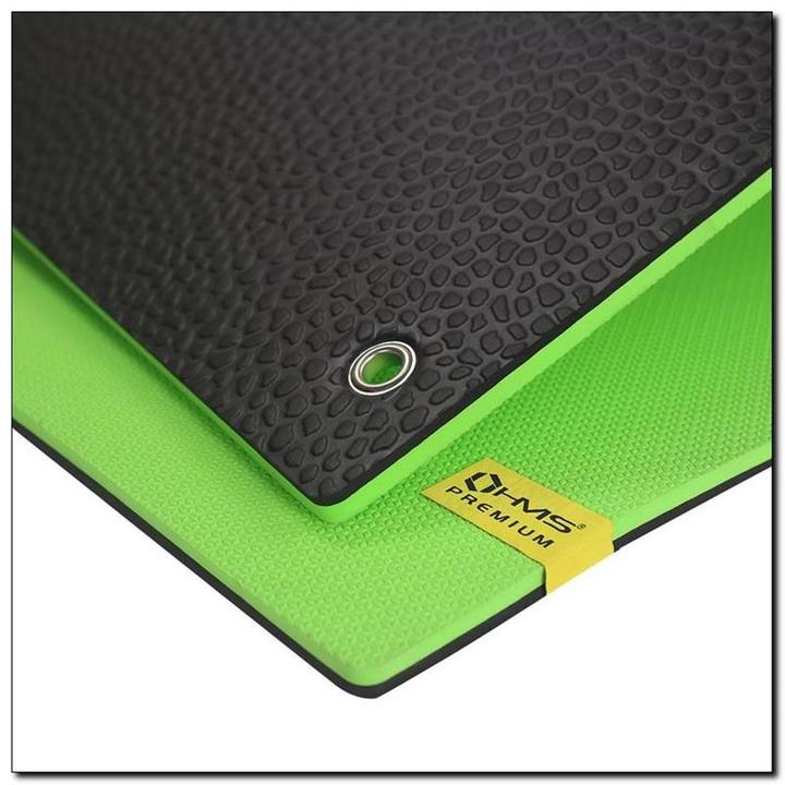 Image du produit HMS Tapis de fitness Club avec trous vert Premium MFK03 (15 mm)