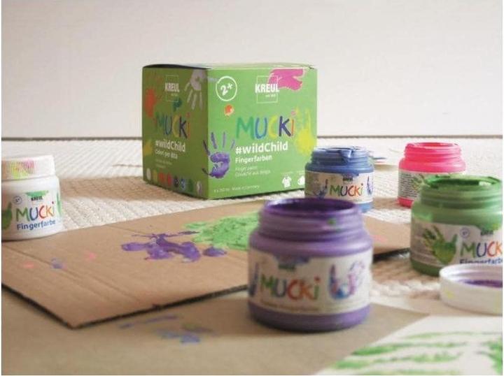 Image du produit Kreul MUCKI Kit de peinture au doigt (Multicolore, 1200 ml)