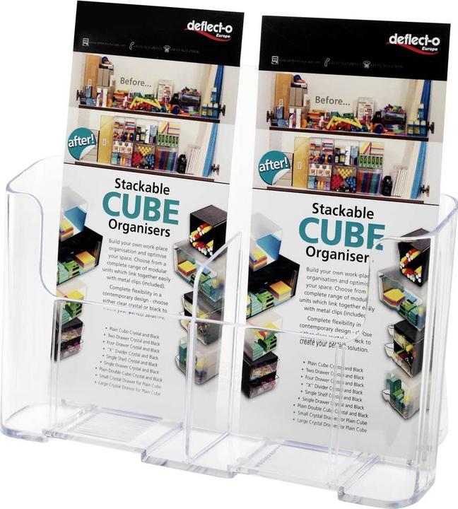 Produktbild Deflecto Einfache Prospekthalter Docuholder, niedrige Rückwand (DL)