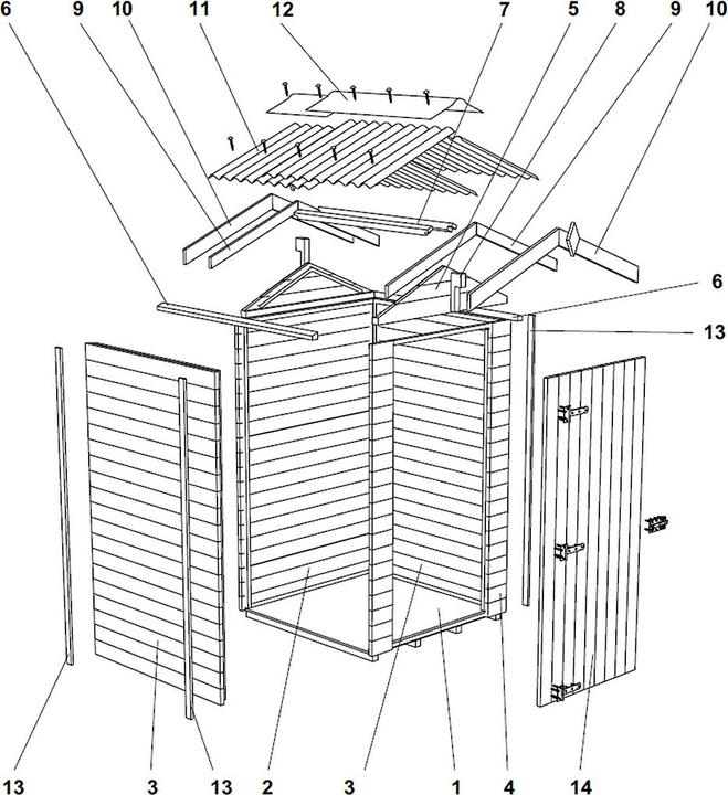 Image du produit Innovesta Gartenhaus ECO