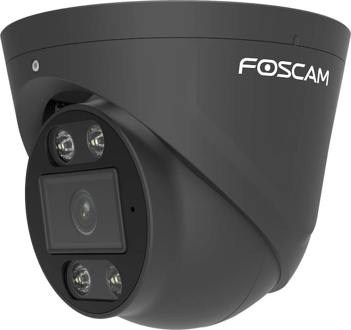 Produktbild Foscam T5EP Überwachungskamera Schwarz 5MP (3072x1728), PoE, Integrierter Scheinwerfer und Sirene (3072 x 1728 Pixels)