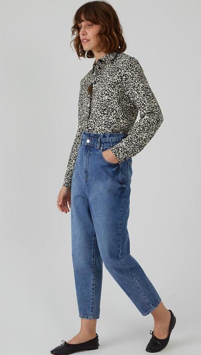 Immagine prodotto La Redoute Collections Jeans a palloncino con vita alta a sacco di carta