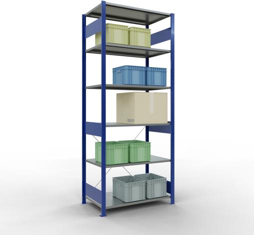 Actual product image Schulte Lagertechnik MULTIplus85 basic racking system with cross braces