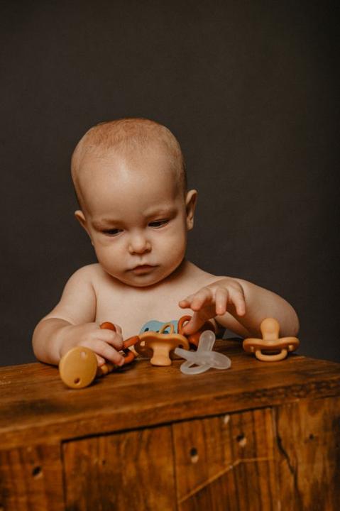 Actual product image Suavinex Reversible soother SX Pro 0-6M mustard yellow (1 x, up to 6 M.)