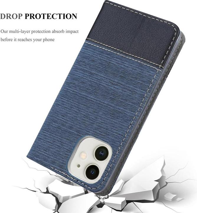 Image du produit Cadorabo Couverture look jeans Book (Apple iPhone 12 mini)