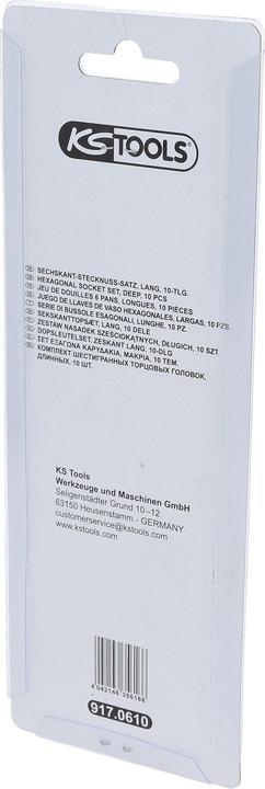 Actual product image KS Tools 1/4" hexagon socket set long