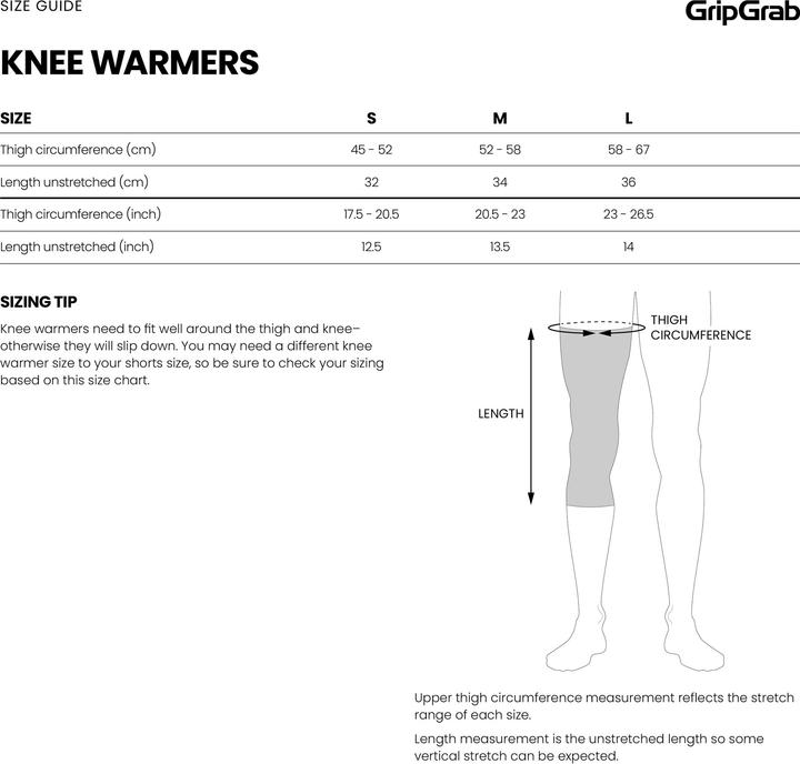 Actual product image GripGrab PACR Spring-Autumn Knee Warmers (M)
