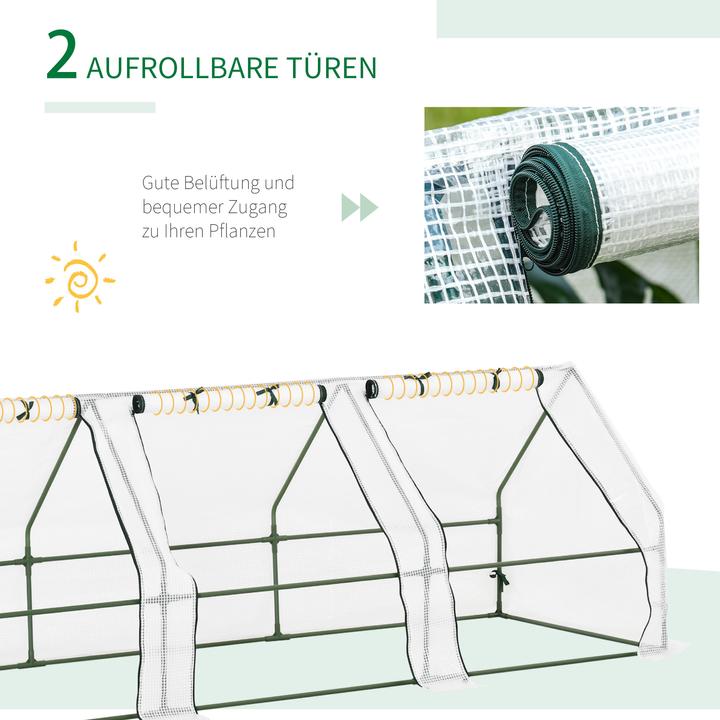 Produktbild Outsunny Folientunnel mit 3 Türen
