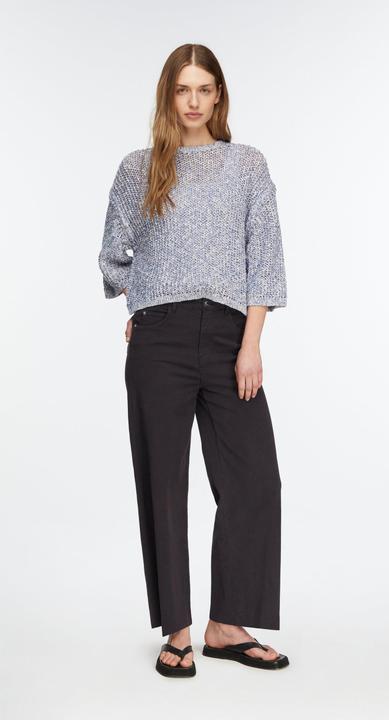 Produktbild Comma Lässiger 3/4-Arm Mouliné-Strickpullover mit überschnittenen Schultern (M)