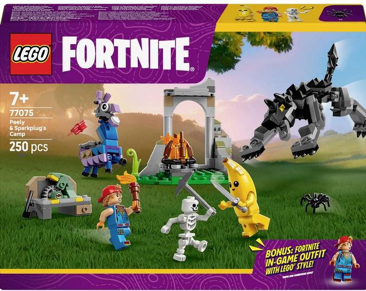 Actual product image LEGO Fortnite The camp of Schali and the spark plug artist (77075, LEGO Fortnite)