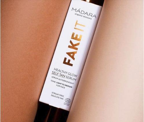Actual product image Madara Self Tan Milk FAKE IT Healthy Glow Self Tan Serum "Màdara self tanner for the face". (Self tanning foam, 30 ml)
