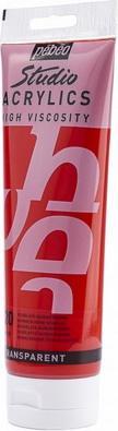 Produktbild Pebeo Studio Acrylics feine Acrylfarben (Quinacridone Scharlachrot, 250 ml)