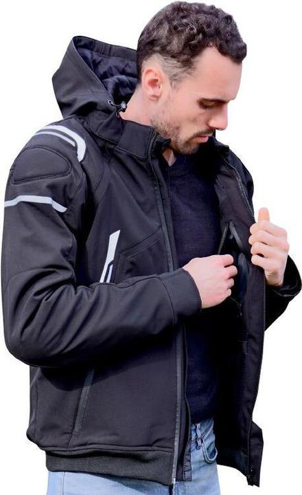 Produktbild ADX motorradjacke mit abnehmbarer kapuze (mit protektoren/ohne rückenpatte) homoogiert nf en 17092-4: 20 (Herren, L)