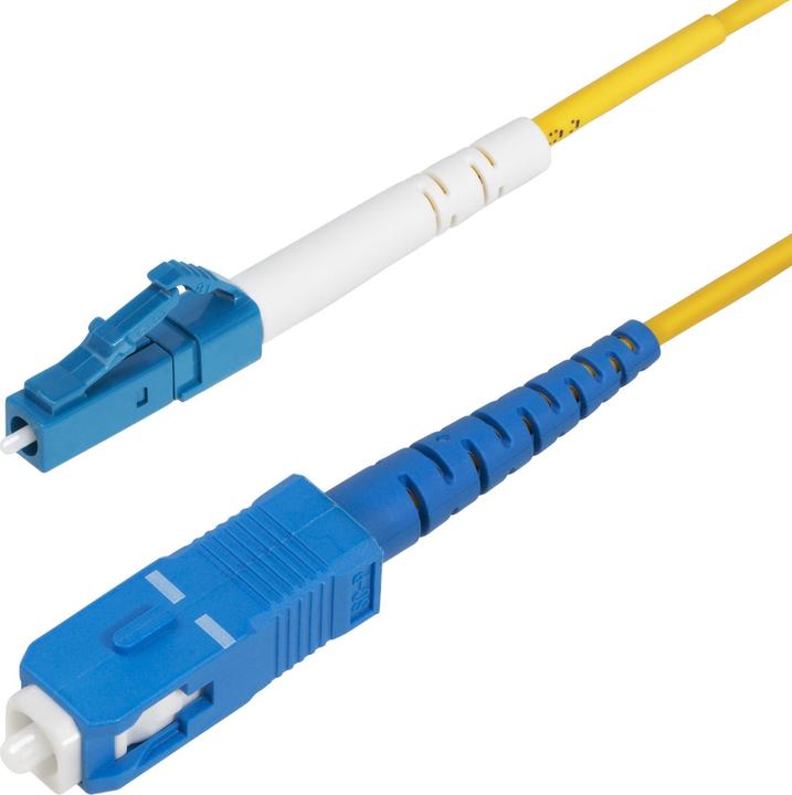 Actual product image StarTech com 15m (49.2ft) LC to SC (UPC) OS2 Single Mode Simplex Fiber Optic Cable, 9/125µm, 40G/100 (S/UTP, CAT6, 15 m)