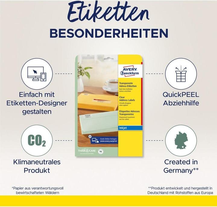 Image du produit Avery Étiquettes d'adresse