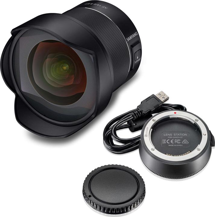 Actual product image Samyang AF 14mm F2.8 EF for Canon EF+Lens Station (Canon EF, full size)
