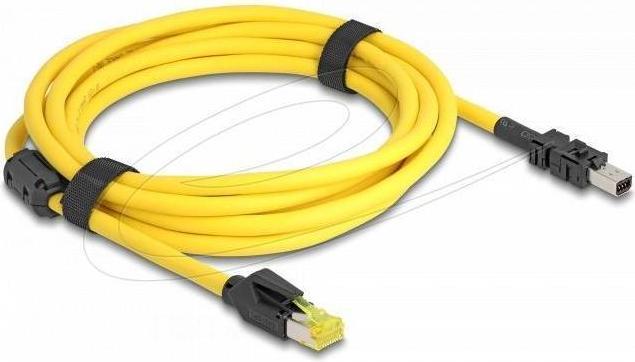Image du produit Delock Kabel RJ45 Stecker Cat.6 zu Mini I/O 8 Pin D-Form Typ (S/STP, CAT6, 3 m)