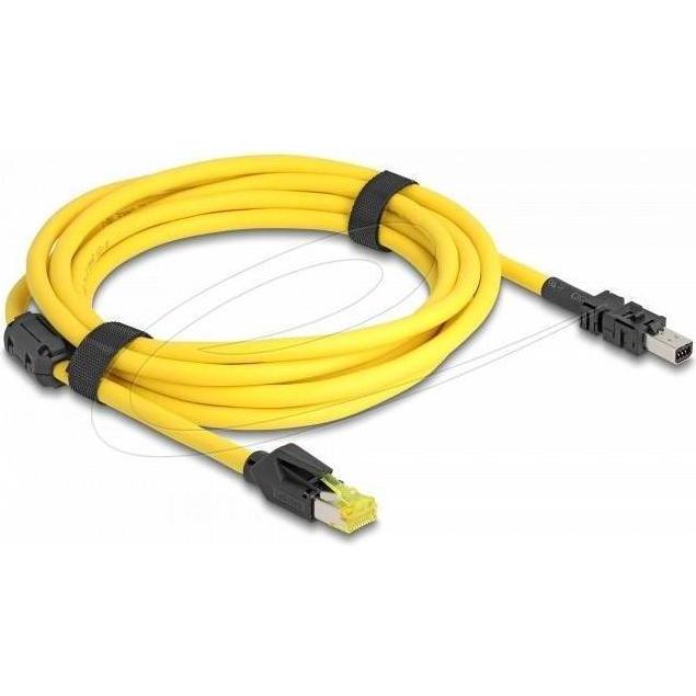 Thumbnail - Delock Kabel RJ45 Stecker Cat.6 zu Mini I/O 8 Pin D-Form Typ (UTP, CAT6, 3 m), Netzwerkkabel