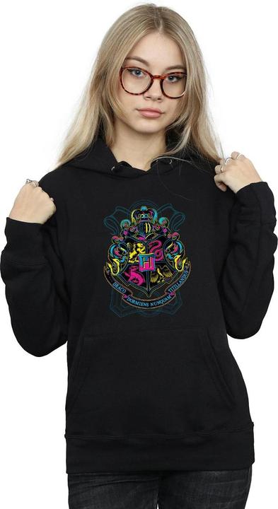 Produktbild Neon Hogwarts Crest Kapuzenpullover (XXL)