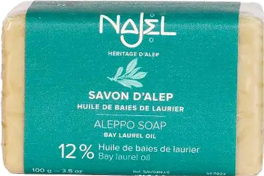 Produktbild Najel Aleppo Seife mit 12% Lorbeeröl (Hartseife, 100 ml)