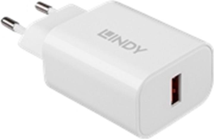 Actual product image Lindy 18W USB Type A Charger Fast charging via USB Type A cable (18 W)