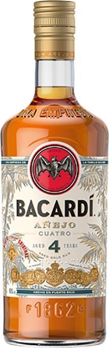 Immagine prodotto Bacardi Anejo 4 Cuatro (1 x 100 cl)