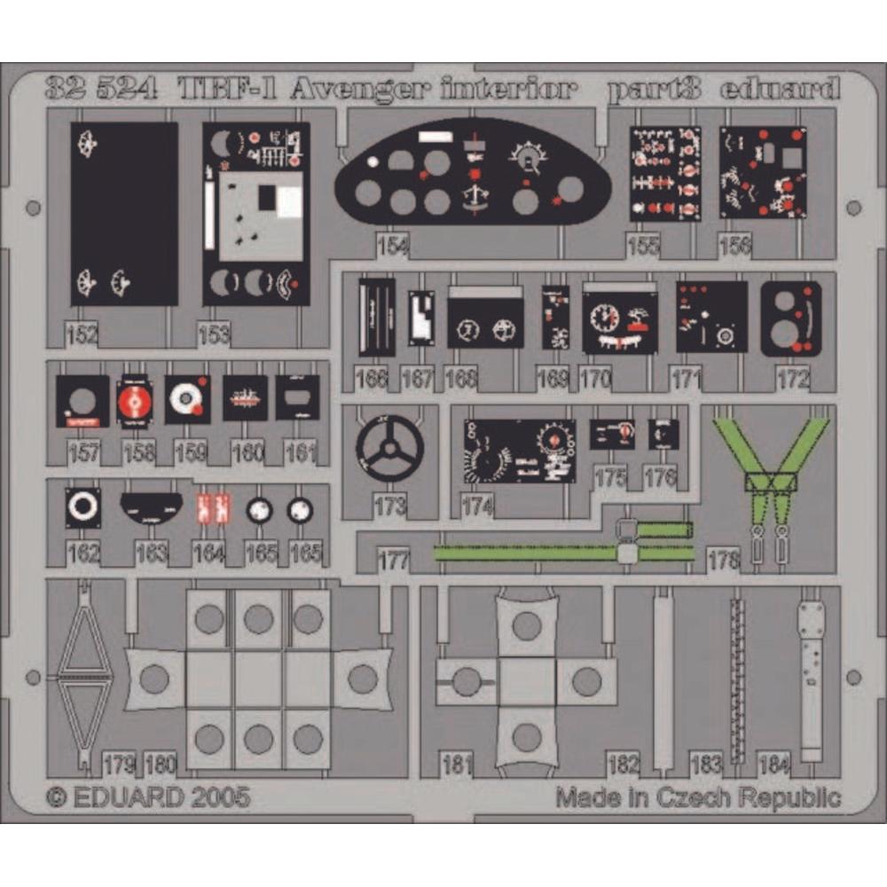 Eduard TBF-1 Avenger interior