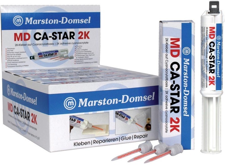 Actual product image Marston-Domsel CA Star 2K adhesive 4:1 double syringe 10g, unisex, multipurpose, all year round (10 g)
