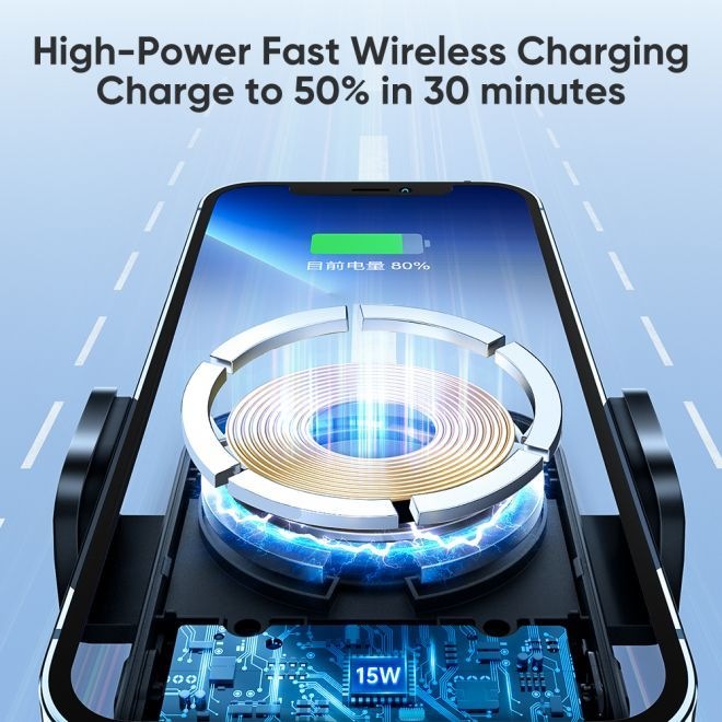 Image du produit Joyroom Porte-charge magnétique sans fil pour voiture (tableau de bord)
