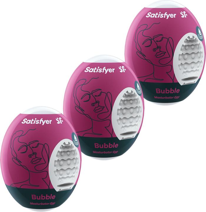 Productafbeelding Satisfyer Masturbator Ei Set - Bubbel - 3 stuks