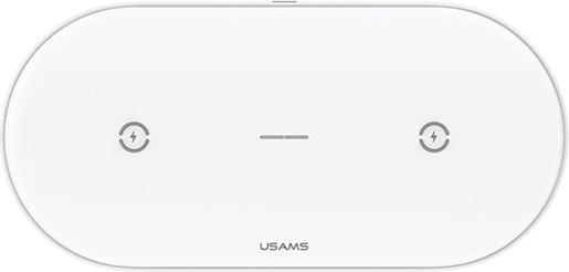 Usams Ład. indukcyjna US-CD120 10W Dual biały/white CD120JN01 (10 W)