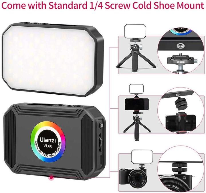 Produktbild Ulanzi VL60 (Videoleuchte)