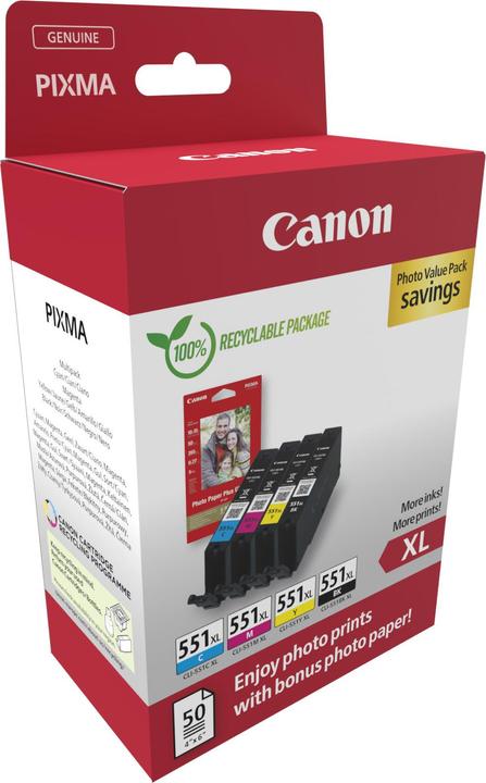 Produktbild Canon CLI-551XL (M, C, Y, BK)