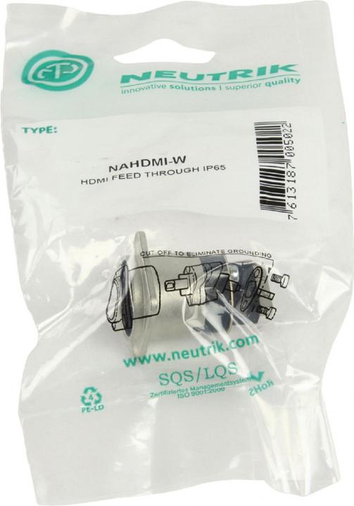 Actual product image Neutrik Video- / Audio-Adapter (HDMI, 3.10 cm)