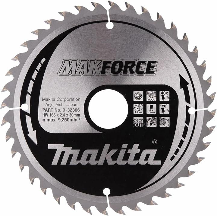 Produktbild Makita MAKFORCE Sägeb. 165x30x40Z