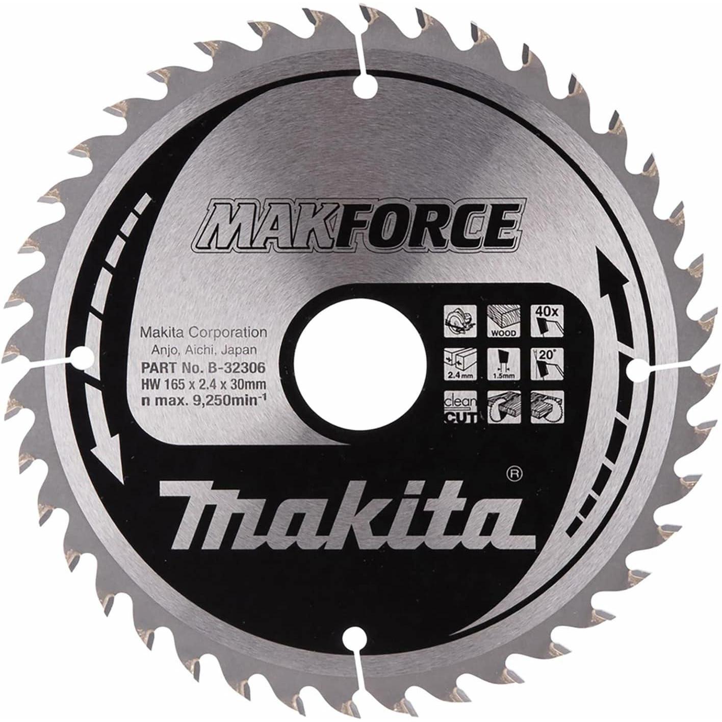 Makita, Sägeblatt, MAKFORCE Sägeb. 165x30x40Z