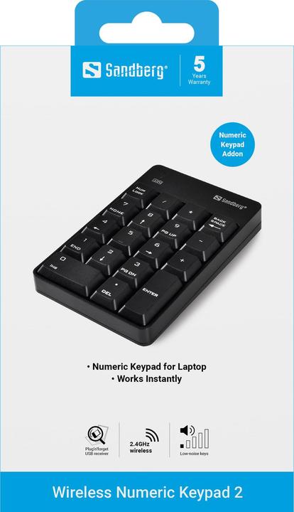Actual product image Sandberg Numeric Keypad 2 (Numeric keypad, Wireless)