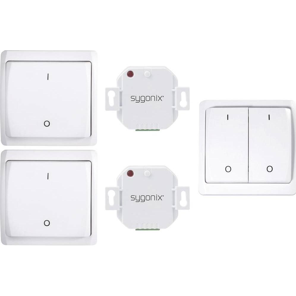 Thumbnail - Sygonix RSL S8 Funk-Einbauschalter-Set + T3 2-Kanal-Wandschalter, Smart Home Hub