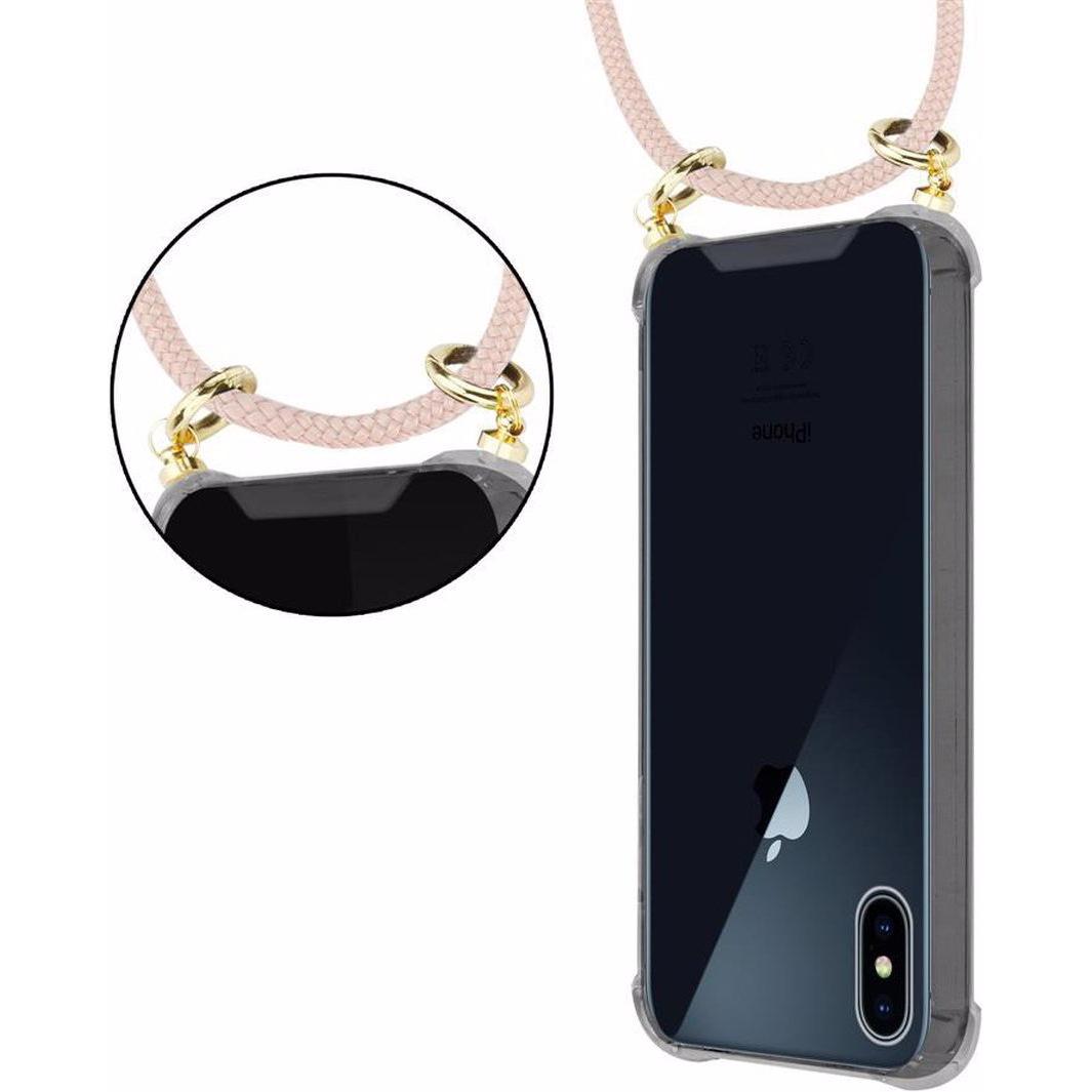 Thumbnail - Cadorabo TPU Handy Kette GOLD Cover, Handykette, Rosa