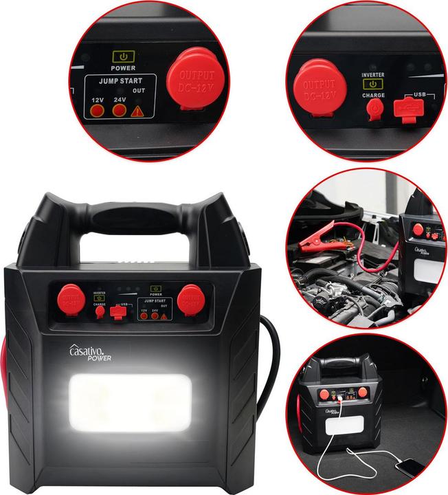 Produktbild Casativo 5-in-1 PKW Starthilfe (2000 A, 40000 mAh)