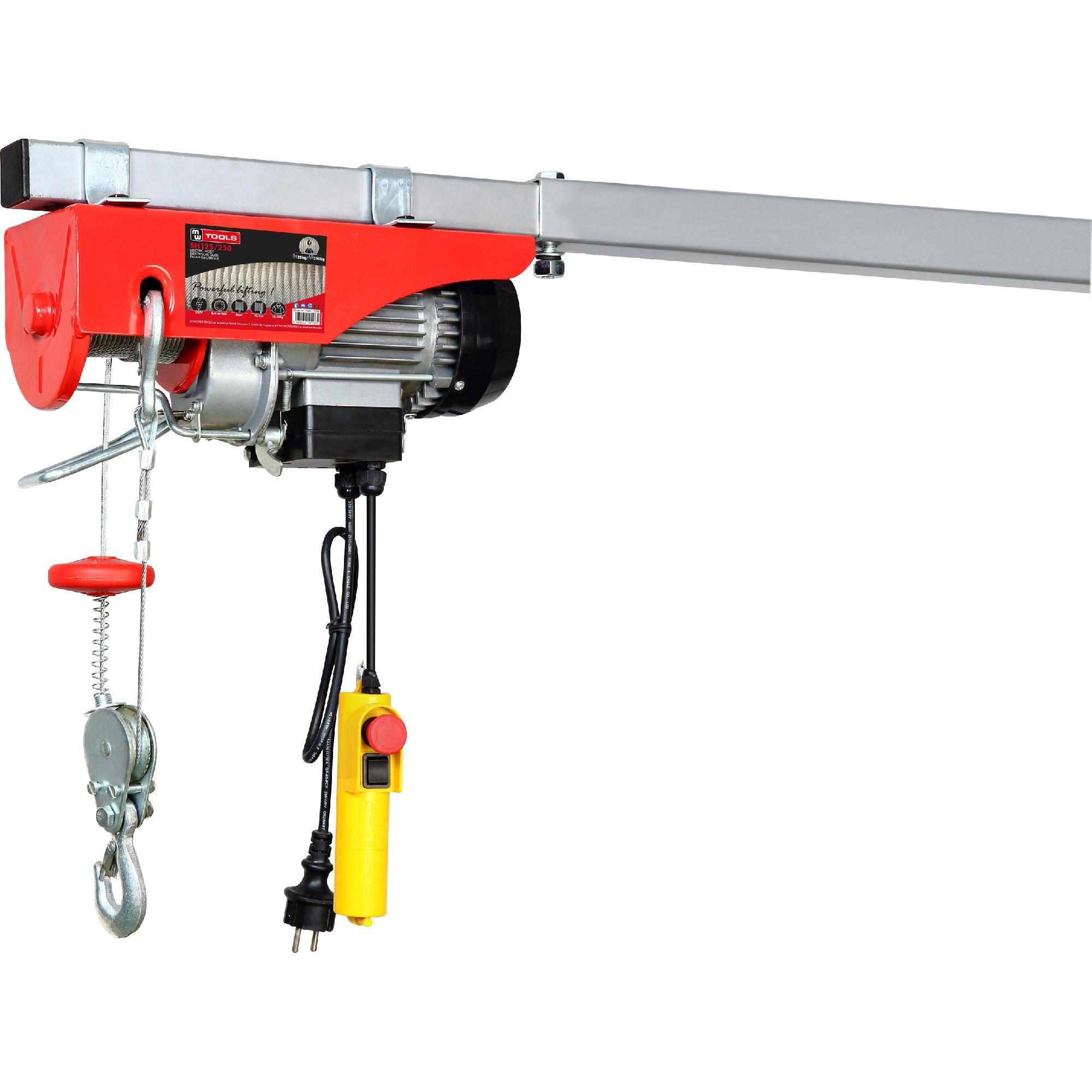 Metal Works, Paranco a fune + gru da officina, 758612040 SH200/400 Elektrische takel 220/400 kg