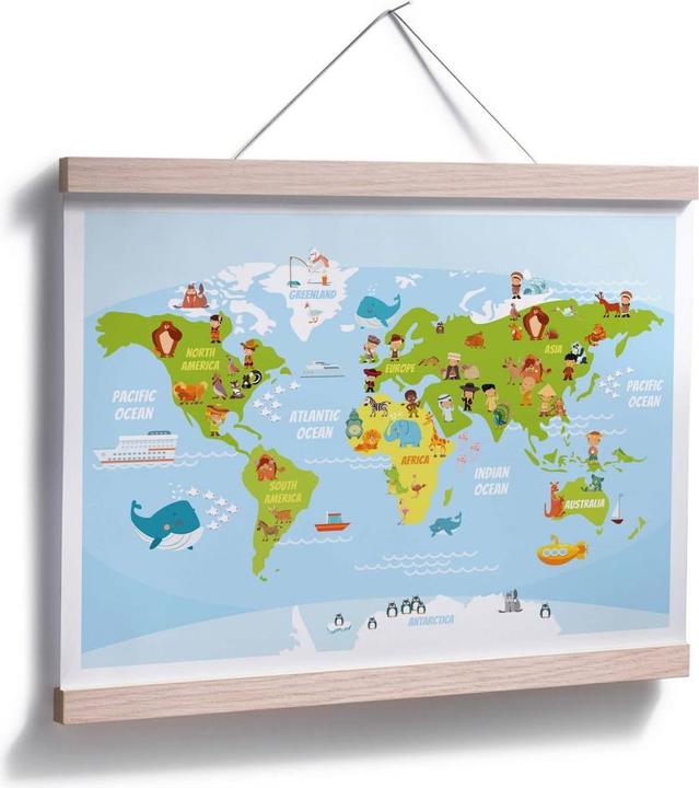 Actual product image Trenddeko Fun children world map (150 x 120 cm)