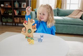 Actual product image Fisher-Price animal fun wooden balance tree