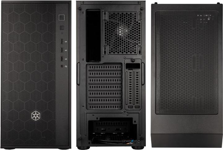 Produktbild Silverstone SST-FAR1B V2 - FARA R1 Tower ATX Computer Case, mesh front panel, black (ATX, mATX, Mini-ITX)