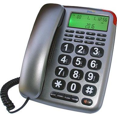 Datel LJ-290 Gray landline phone, Telefon, Grau